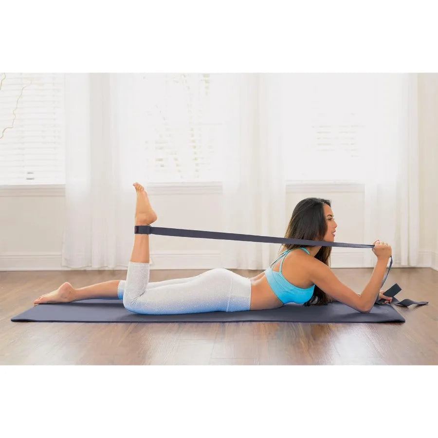 7 Piece Yoga Kit for Women Men Including 6mm Cushioned Mat 2 Blocks Strap Mat and Hand Towels Carrying Bag Complete Starter Set