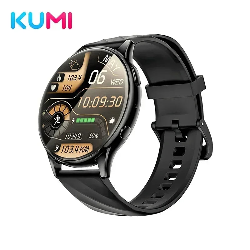 KUMI GW5 Smart Watch 1.39" HD Display Fitness Tracker IP68 Waterproof Heart Rate SpO2 Monitor 100+ Sports Modes