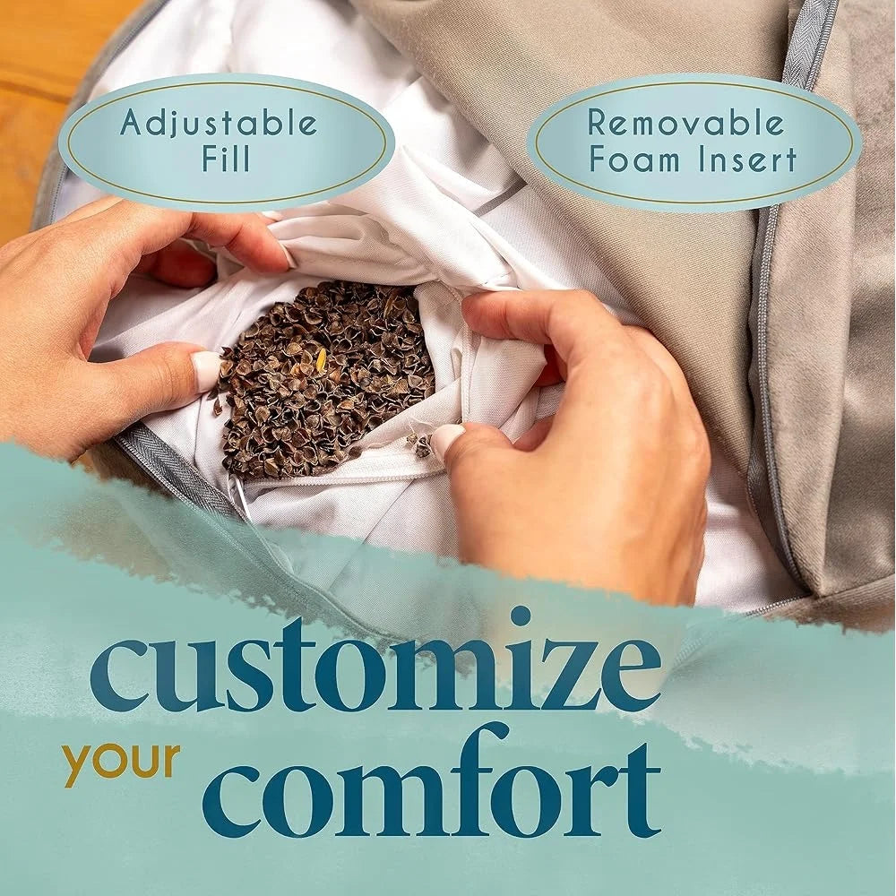 Comfortable Tibetan Meditation Cushion with Velvet Cover Yoga and Floor Seating Supportive Posture Meditation Pillow with Handle