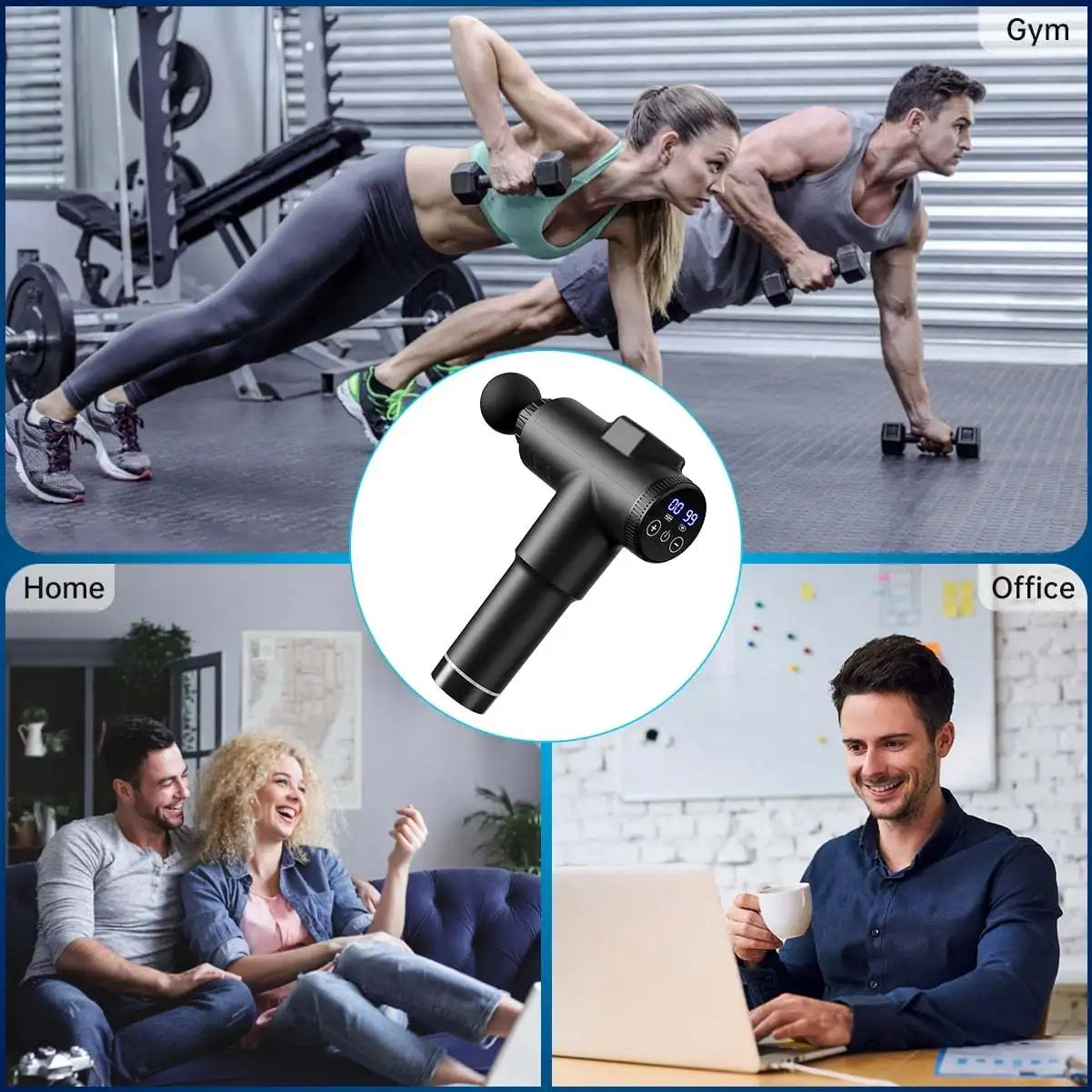 Massage Gun 99-Speed Deep Muscle Percussion Massager with Carry Case Perfect Gift for Athletes and Fitness Enthusiasts