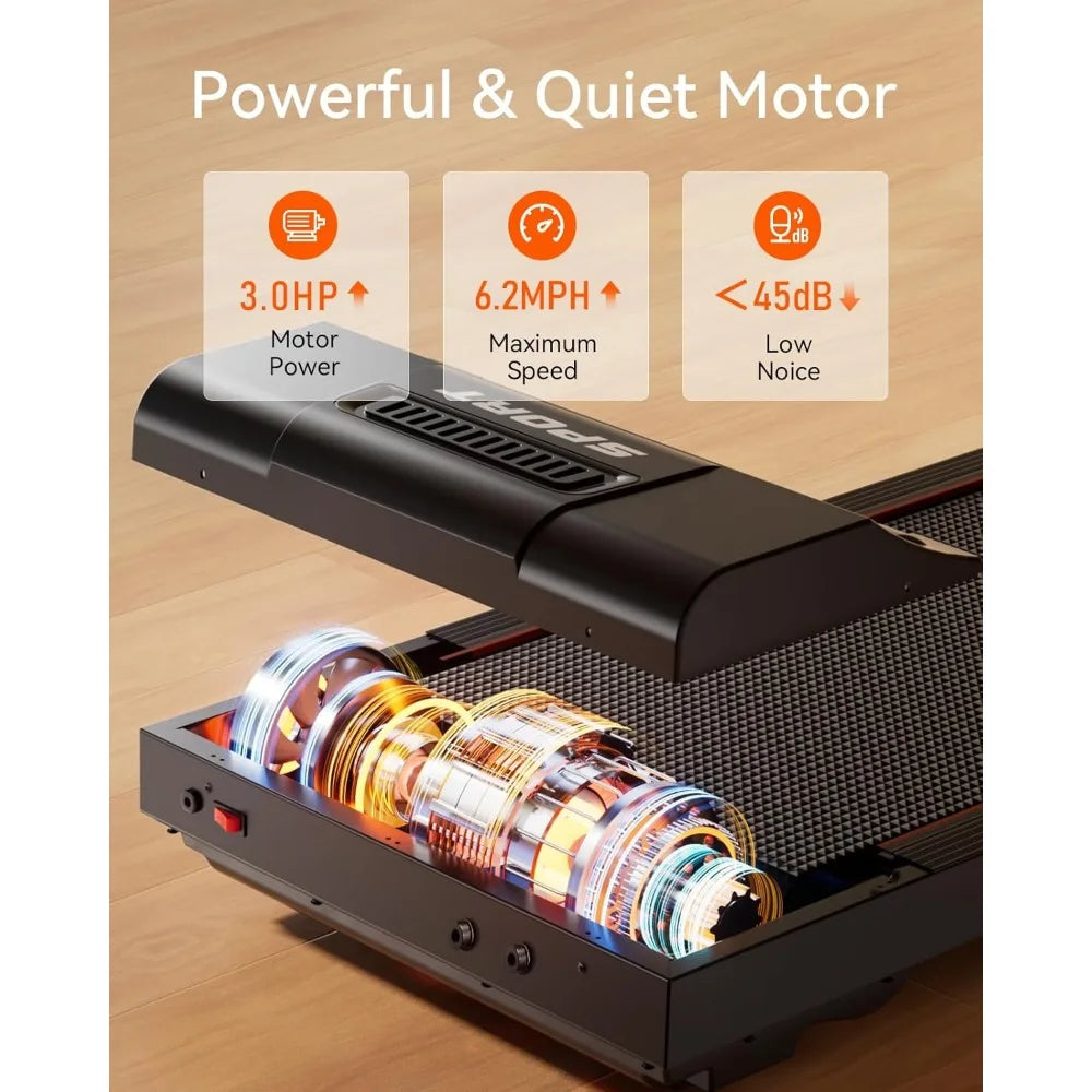 Folding Treadmill with Auto Incline for Home Use: 3.0HP, 300 lbs Capacity, Bluetooth Connectivity