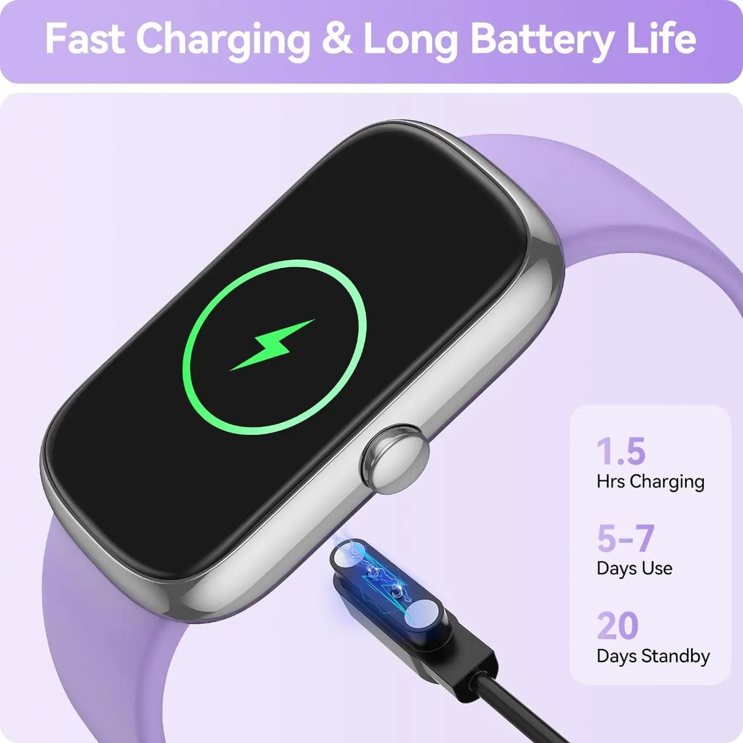 Fitness Tracker with Heart Rate Blood Oxygen Sleep Monitor, IP68 Waterproof Activity & Pedometer, smart Watches for Women Men