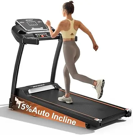 Folding Treadmill with Auto Incline for Home Use: 3.0HP, 300 lbs Capacity, Bluetooth Connectivity
