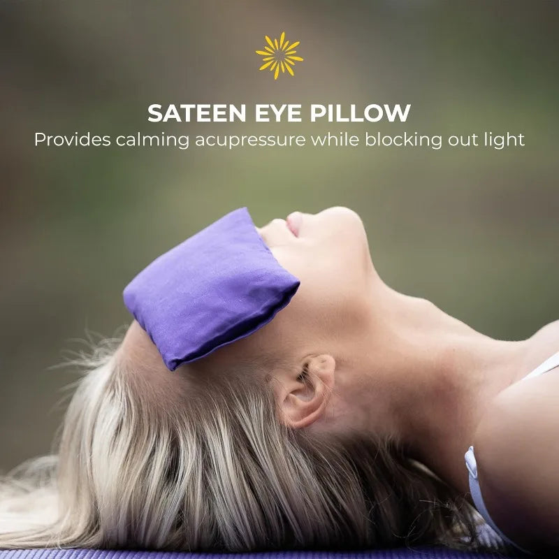 Sunshine Yoga 6-Pack Restorative Kit, 1 Bolster (24"  12"  6"), 2 Blocks (4"  6" 9"),1 6ft D-Ring Strap