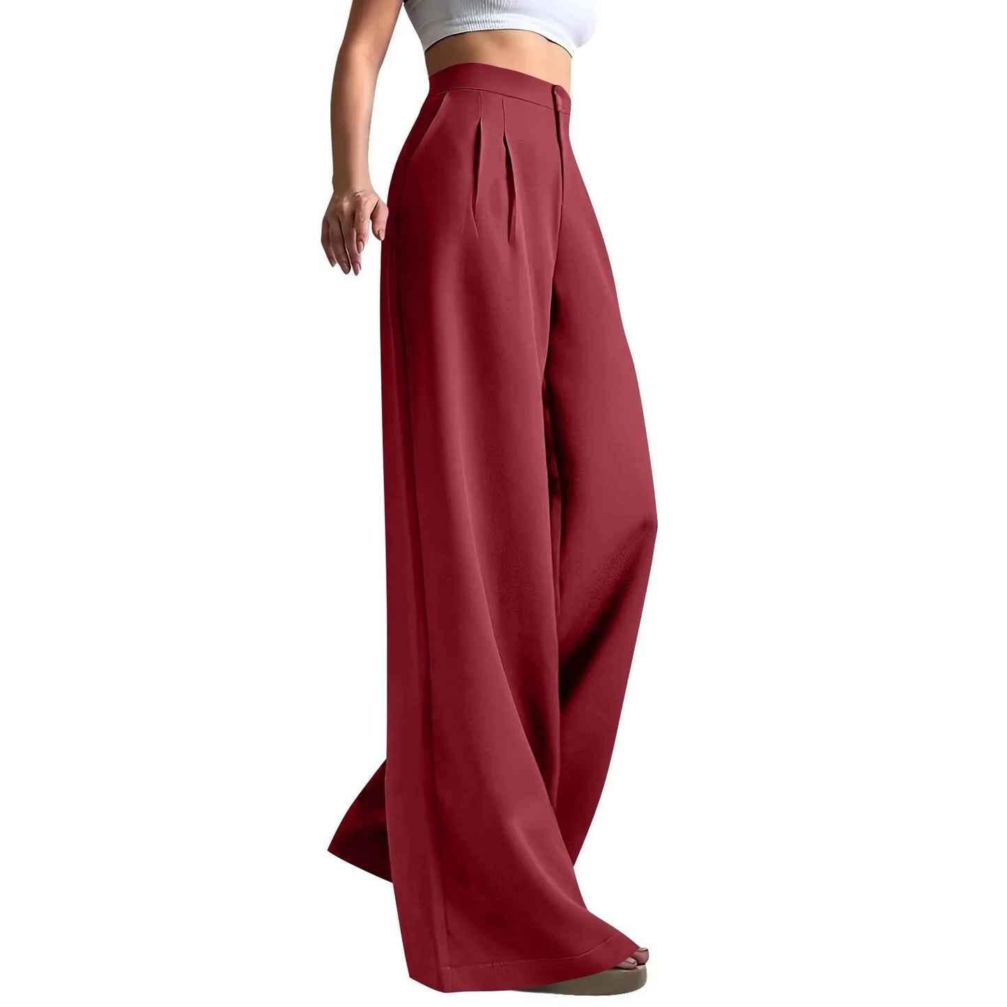 Work Pants Women Business Casual High Waisted Wide Leg Trousers Dressy Work Outfits Pantalones De Mujer Pants For Women Cargo